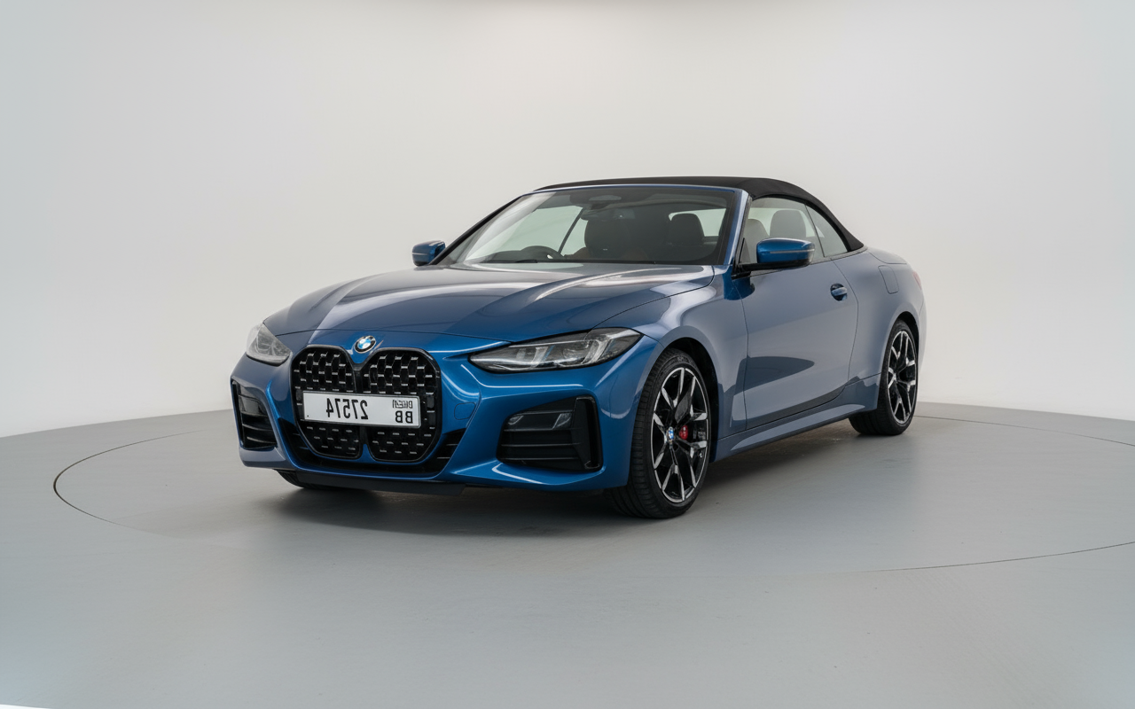 Rent BMW 430I Convertible 2025 Blue 27574BB or similar