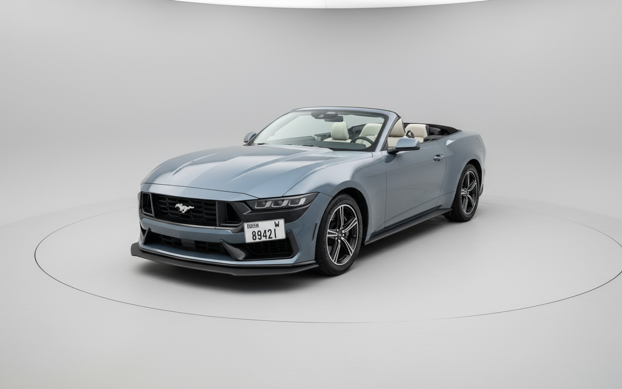 Rent Ford Mustang Convertible 2024 Blue 89421W or similar