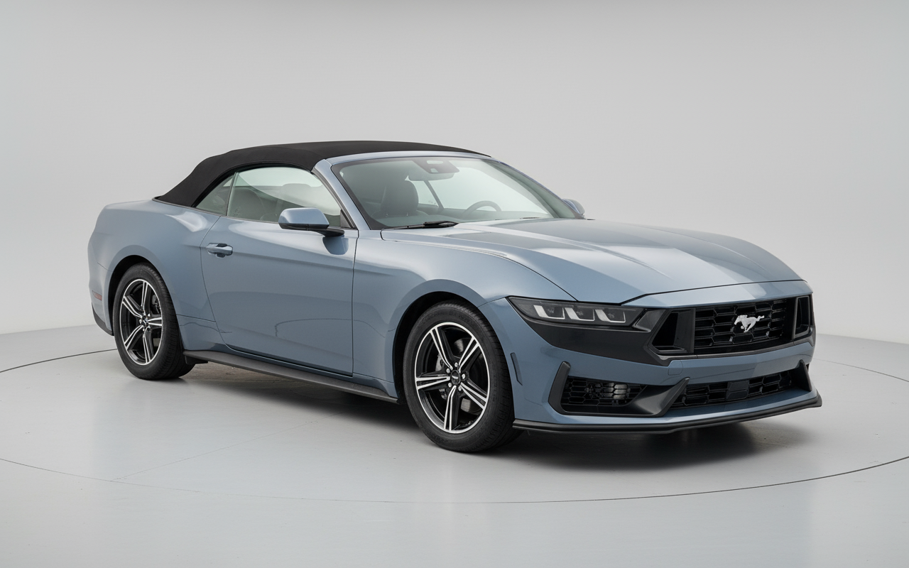 Rent Ford Mustang Convertible 2024 Blue 89421W or similar