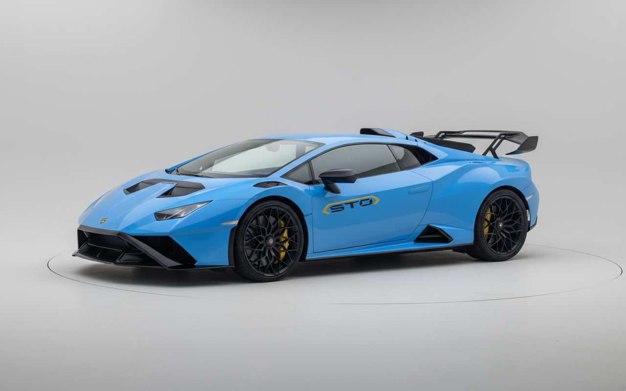Rent Lamborghini Huracan STO 2024 Blue K16583 or similar