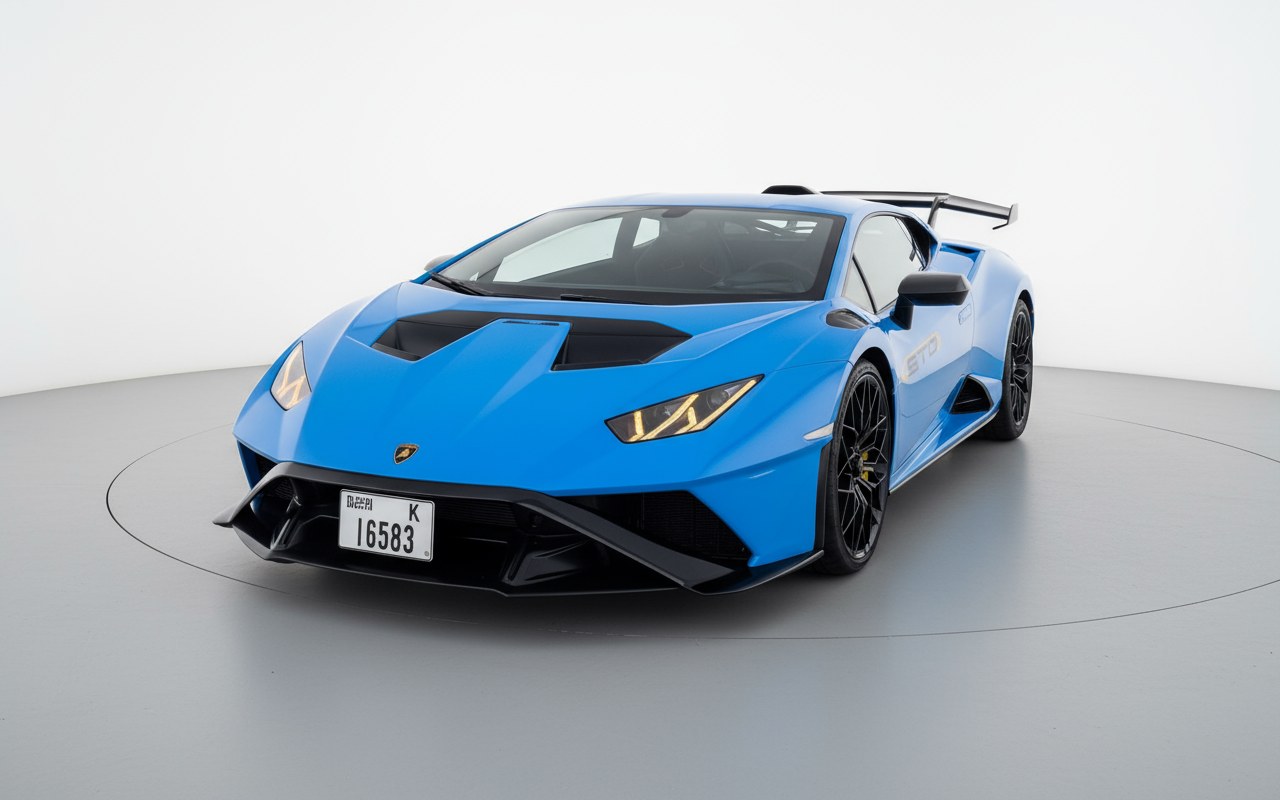 Rent Lamborghini Huracan STO 2024 Blue K16583 or similar