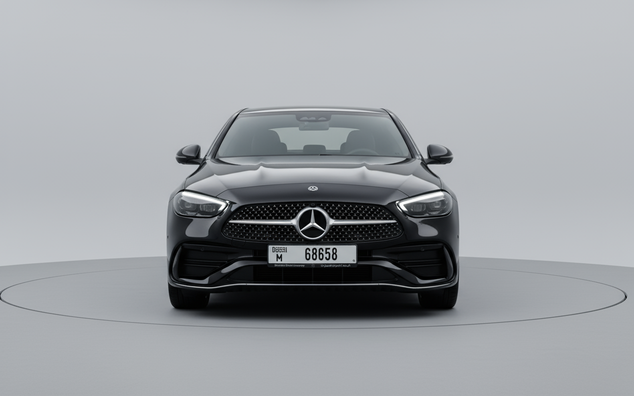 Rent Mercedes-Benz C200 2024 Black 68658M or similar