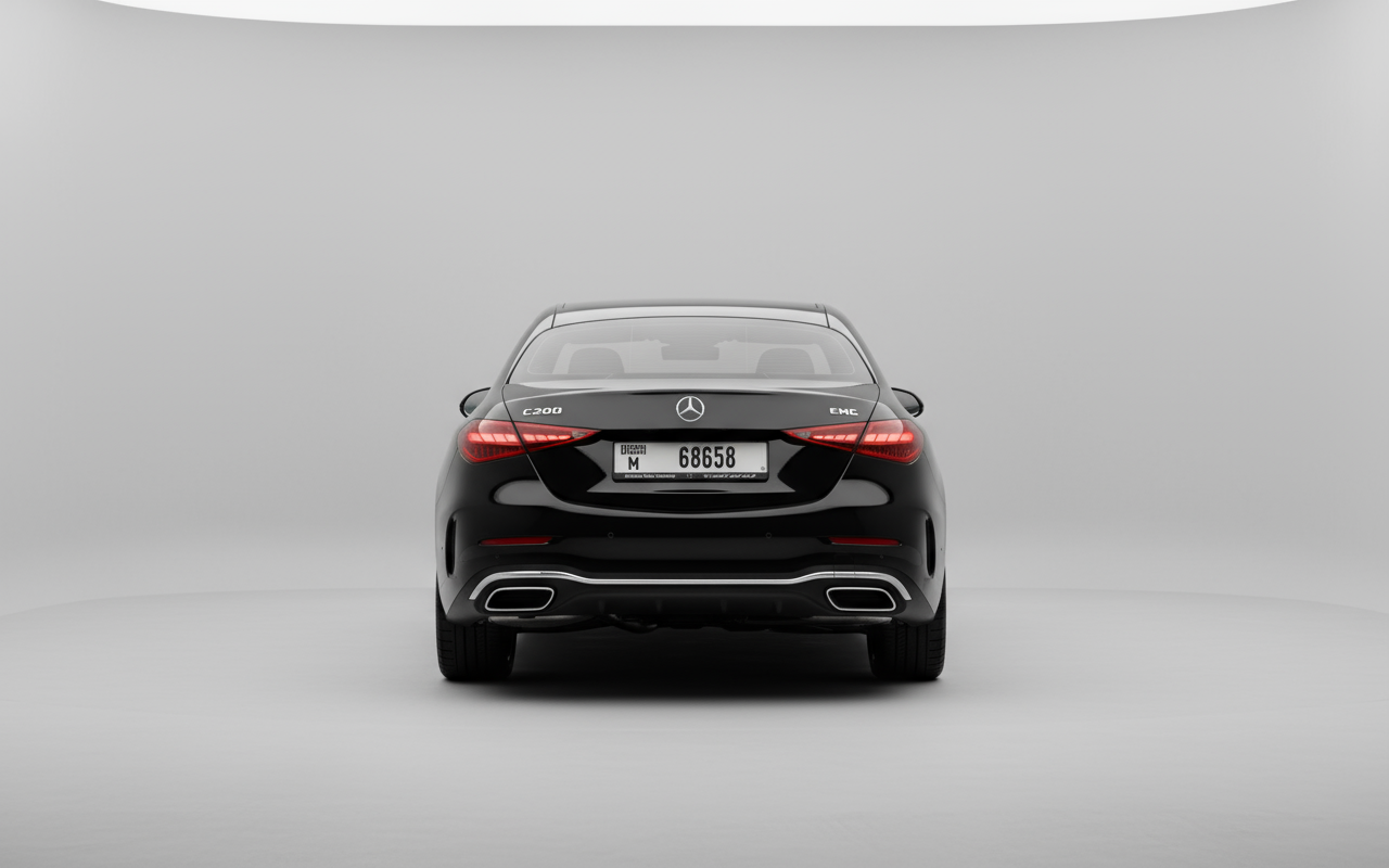 Rent Mercedes-Benz C200 2024 Black 68658M or similar