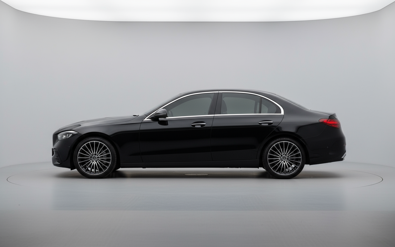Rent Mercedes-Benz C200 2024 Black 68658M or similar