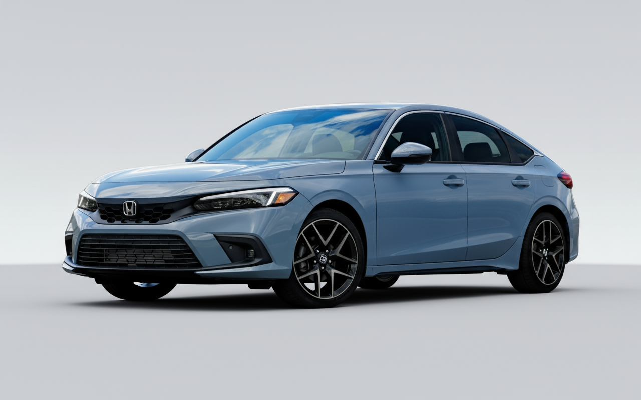 Rent Honda Civic Sport 2022 Light Blue or similar DRD Car Rental LLC