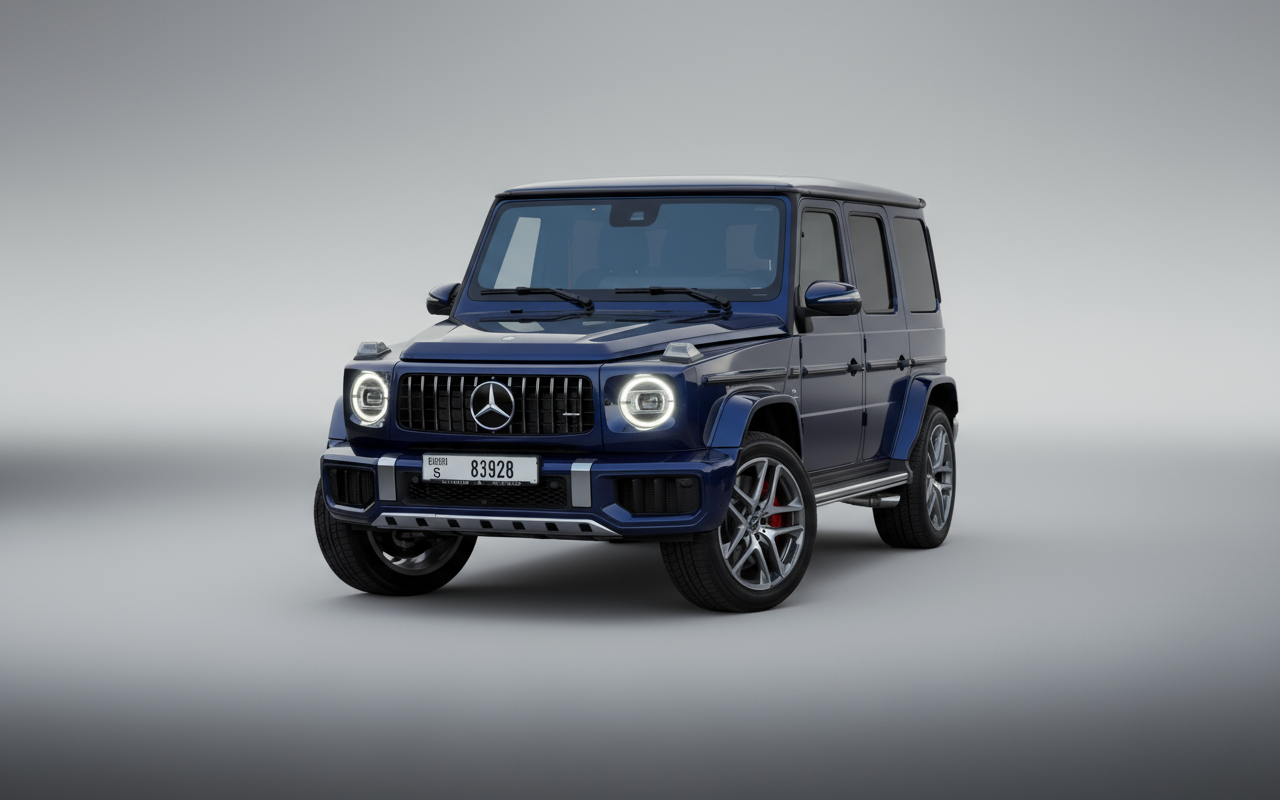 Mercedes-Benz G63 2025 Blue – Luxury SUV Rental Dubai