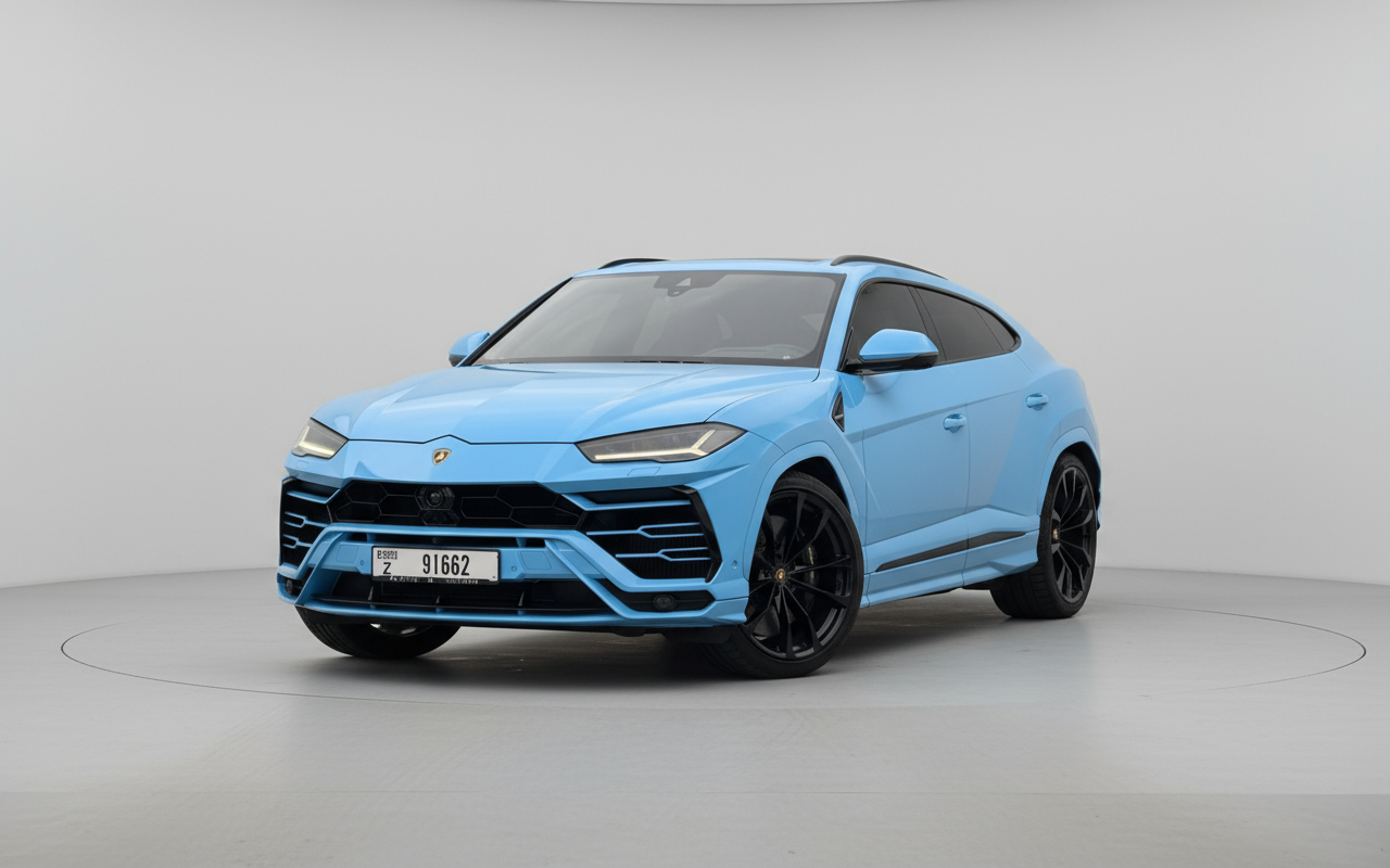 Lamborghini Urus 2023 Blue – Super SUV Rental Dubai