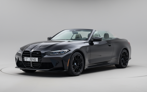 BMW M4 Competition Convertible 2023 Black – Sports Car Rental Dubai