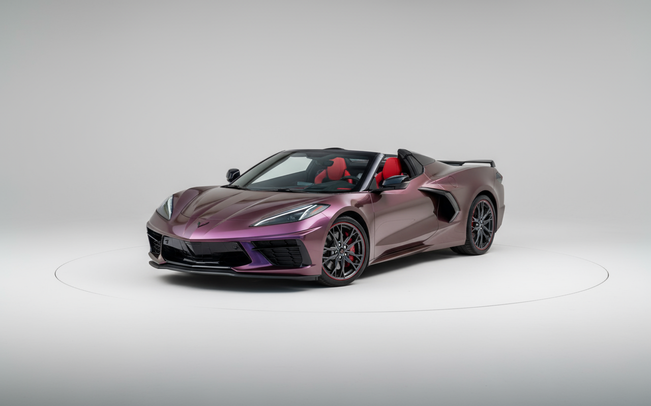 Corvette C8 Stingray 2023 Maroon – Sports Car Rental Dubai