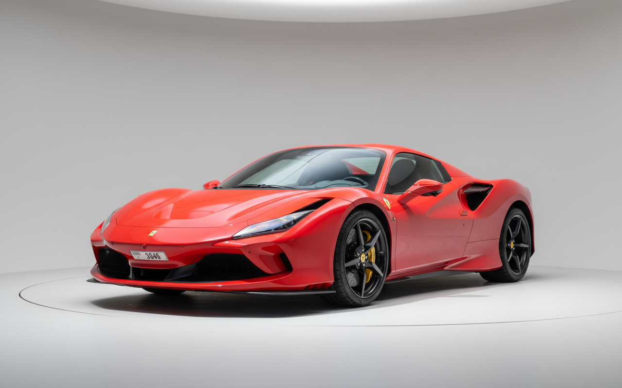 Ferrari F8 Tributo Spider 2023 Red – Supercar Rental Dubai