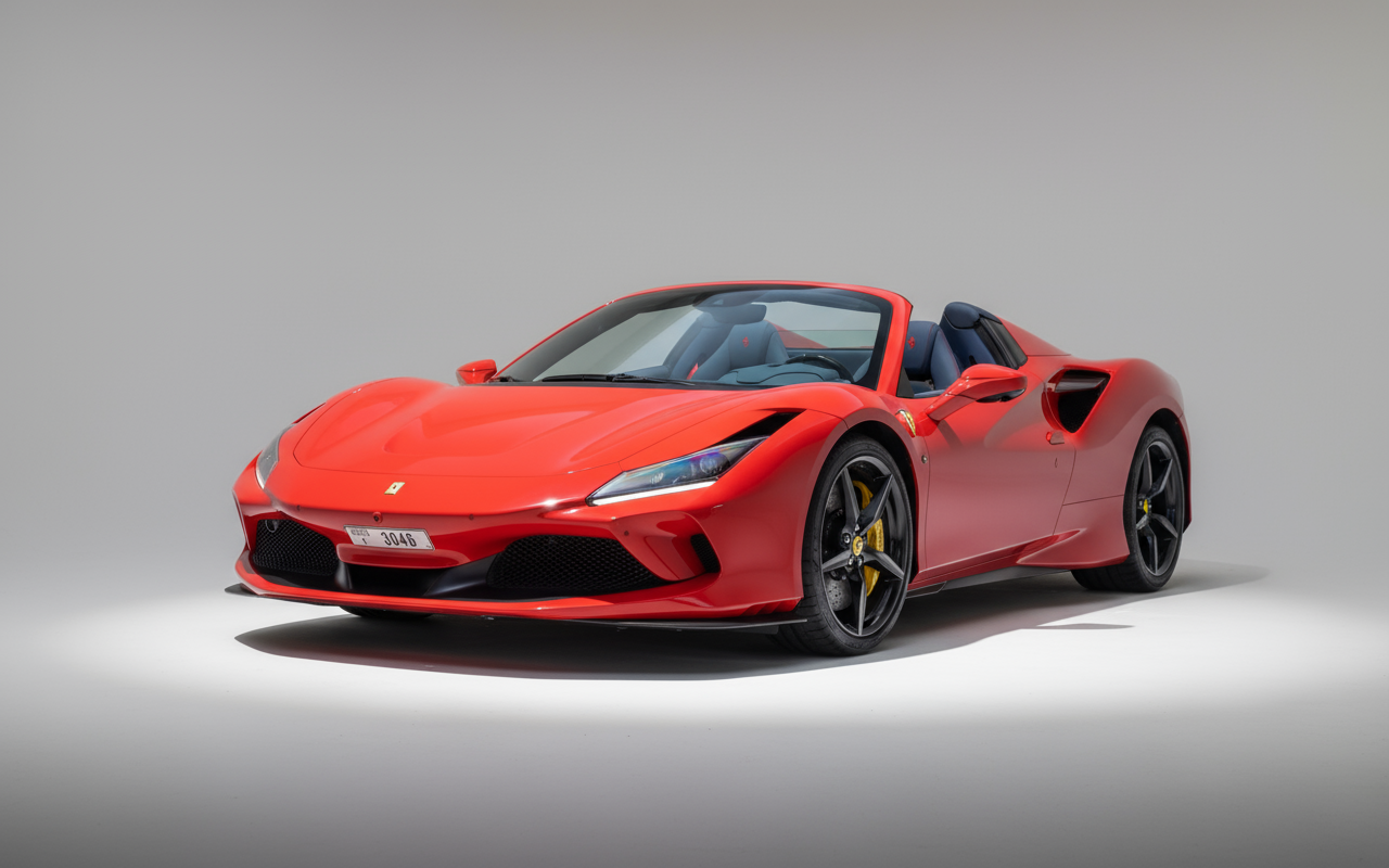 Rent Ferrari F8 Tributo Spider 2023 Red or similar DRD Car Rental LLC
