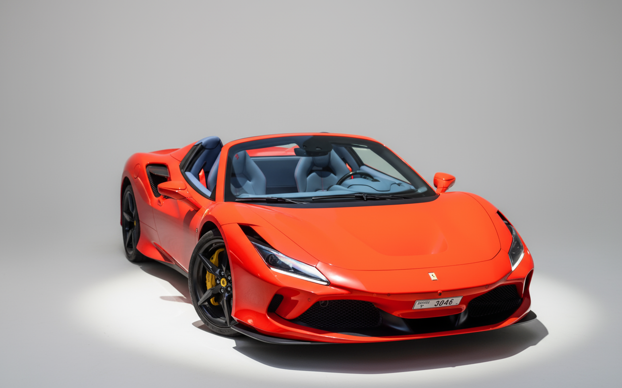Rent Ferrari F8 Tributo Spider 2023 Red or similar DRD Car Rental LLC