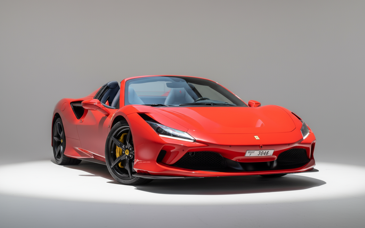 Rent Ferrari F8 Tributo Spider 2023 Red or similar DRD Car Rental LLC