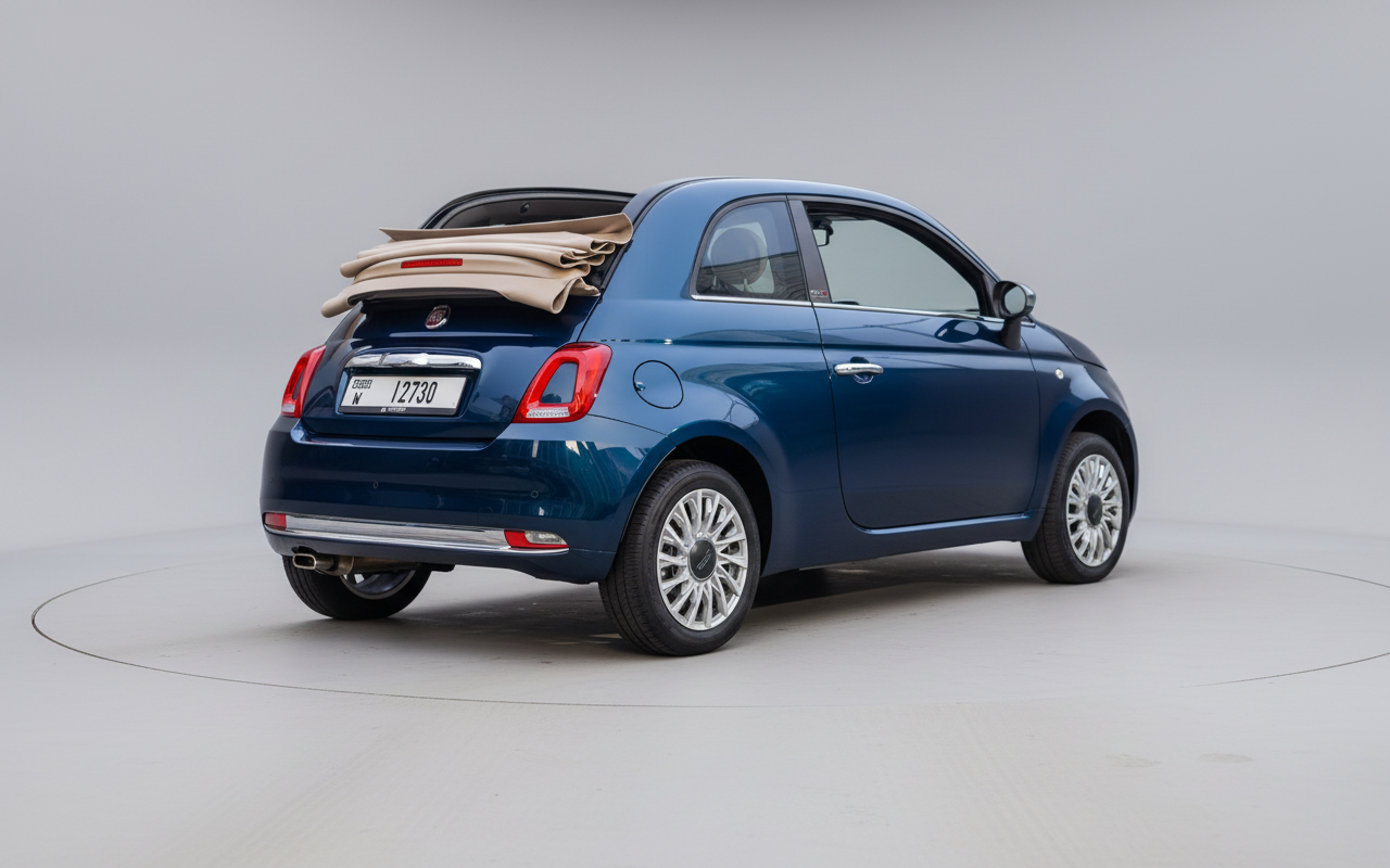 Rent Fiat dolcevita 500 2022 Blue or similar DRD Car Rental LLC