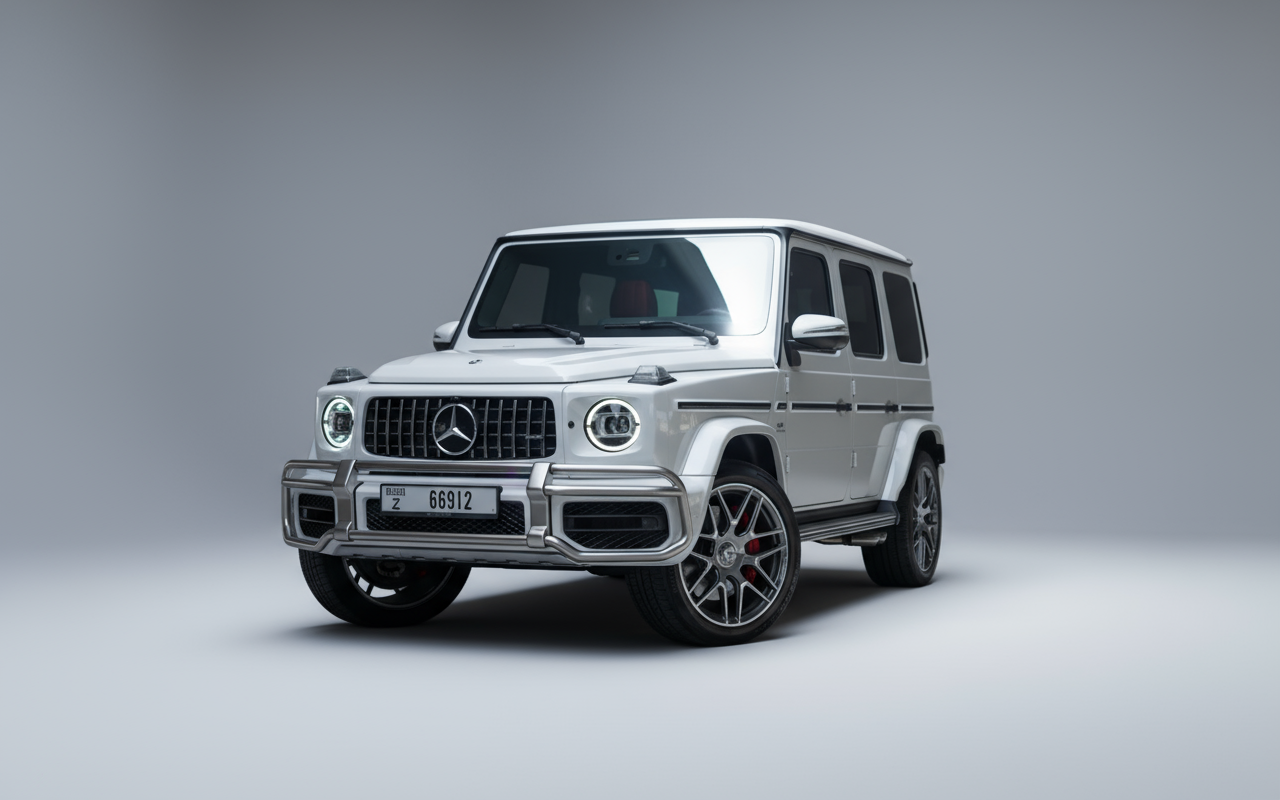 Mercedes-Benz G63 2023 White – SUV Hire in Dubai